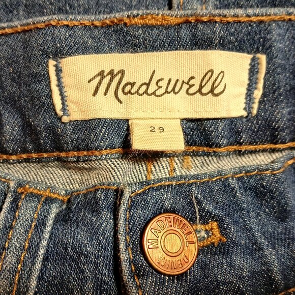MADEWELL Denim Button Front Mini Skirt 29 - EUC - Picture 4 of 6